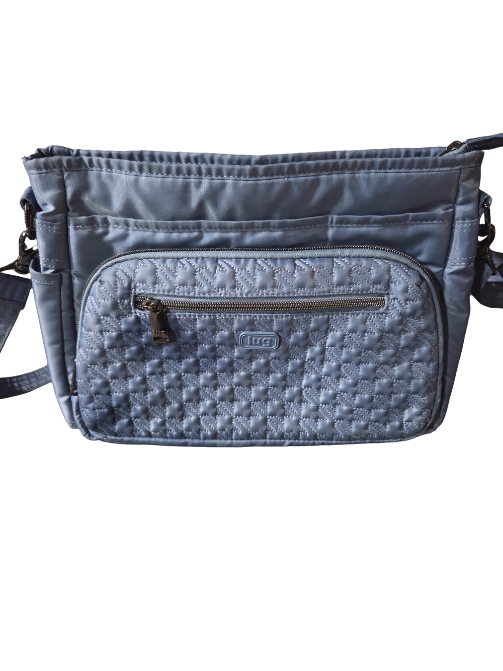 Lug Shimmy SE Quilted Crossbody Bag Blue Moon RFID Organizer Travel Purse